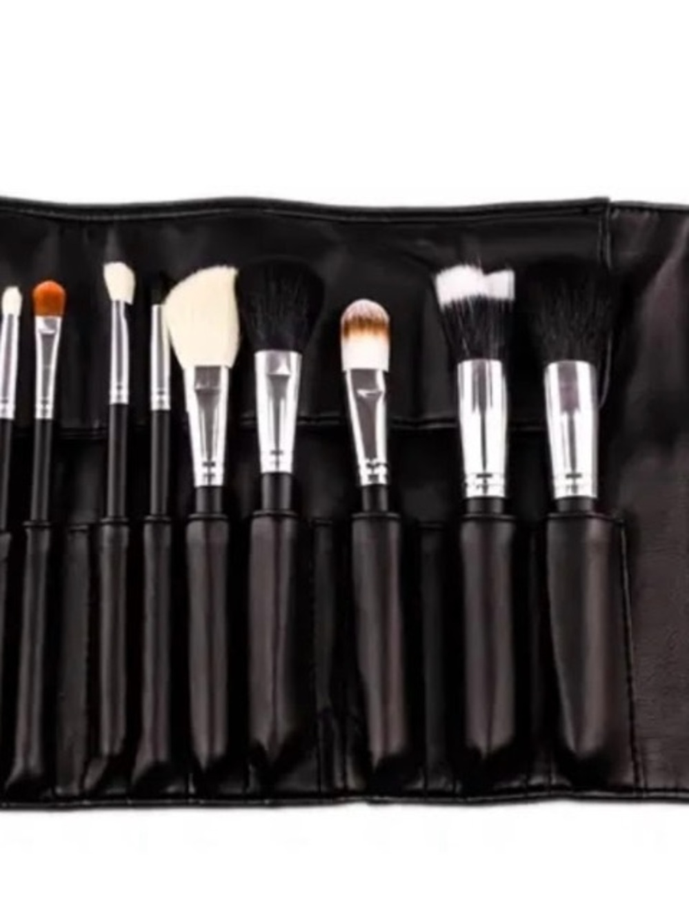 Morphe Black Makeup Brush Set with Case - Multi-Head Brushes